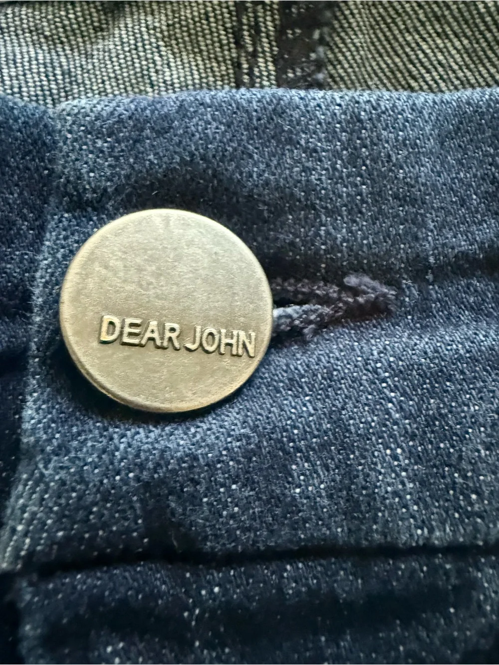 Dear John Hampton Preppy Denim Classic Cuffed Shorts Dark Wash Indigo Plus 16W
